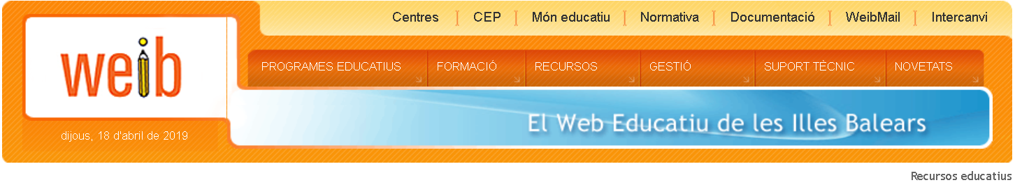 Logo de la web educativa de las Islas Baleares